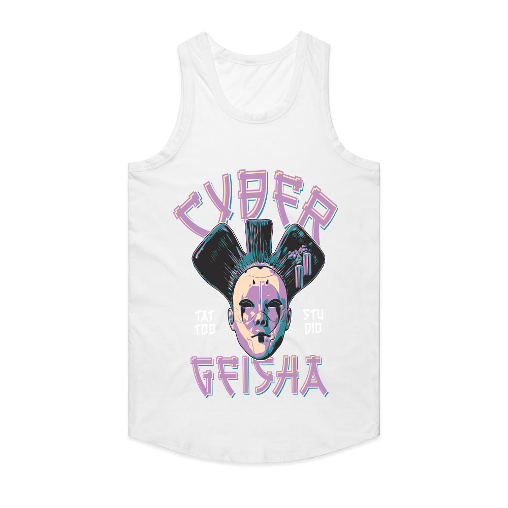 Cyber Geisha: Neon Tattoo Studio Fusion