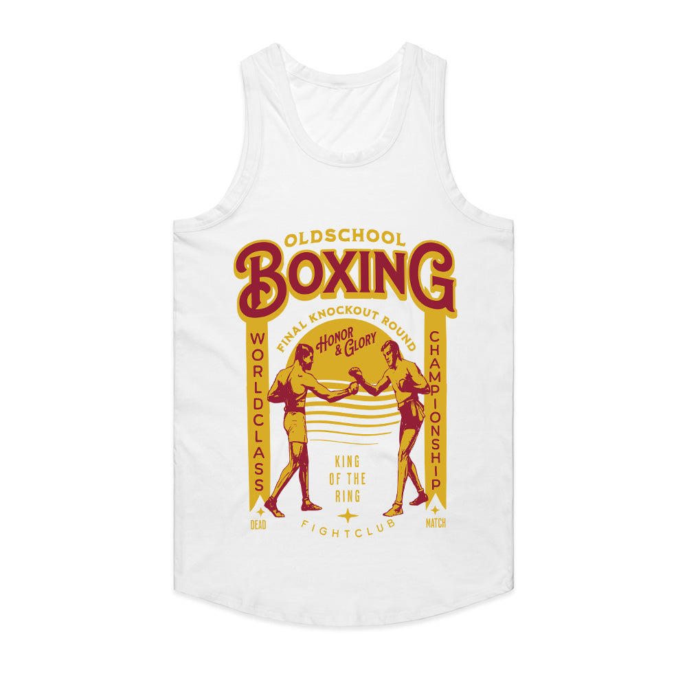 "Old School Boxing" Vintage Fight Club T-Shirt – Classic Champion Spirit