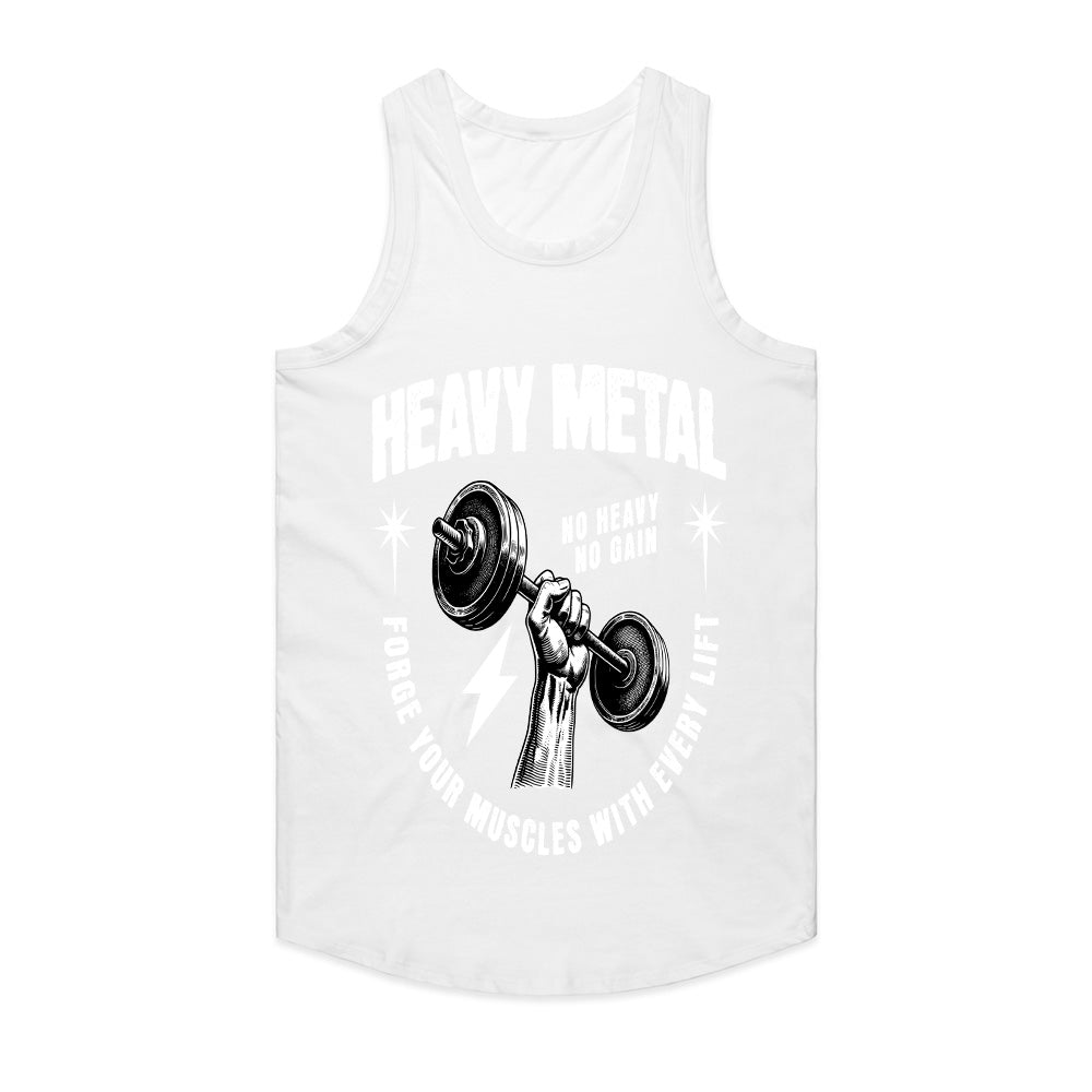 "Heavy Metal – No Heavy, No Gain" Workout T-Shirt