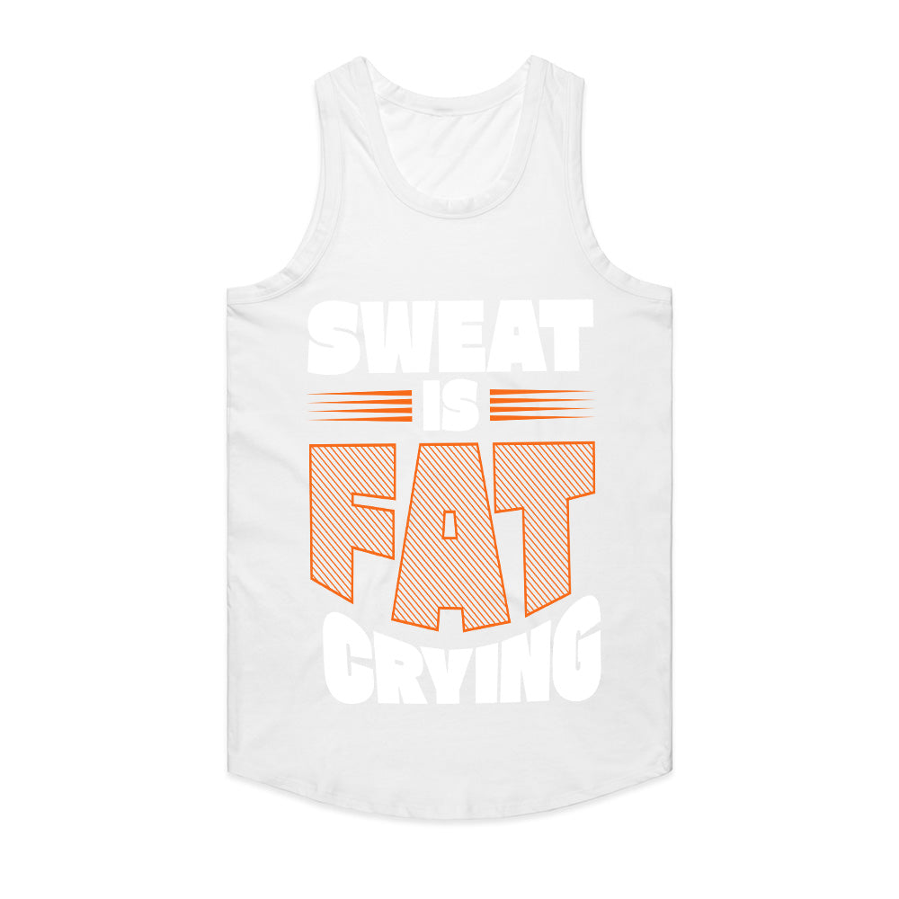 Sweat is Fat Crying – Funny Motivational Gym T-Shirt | Workout & Fitness Tee