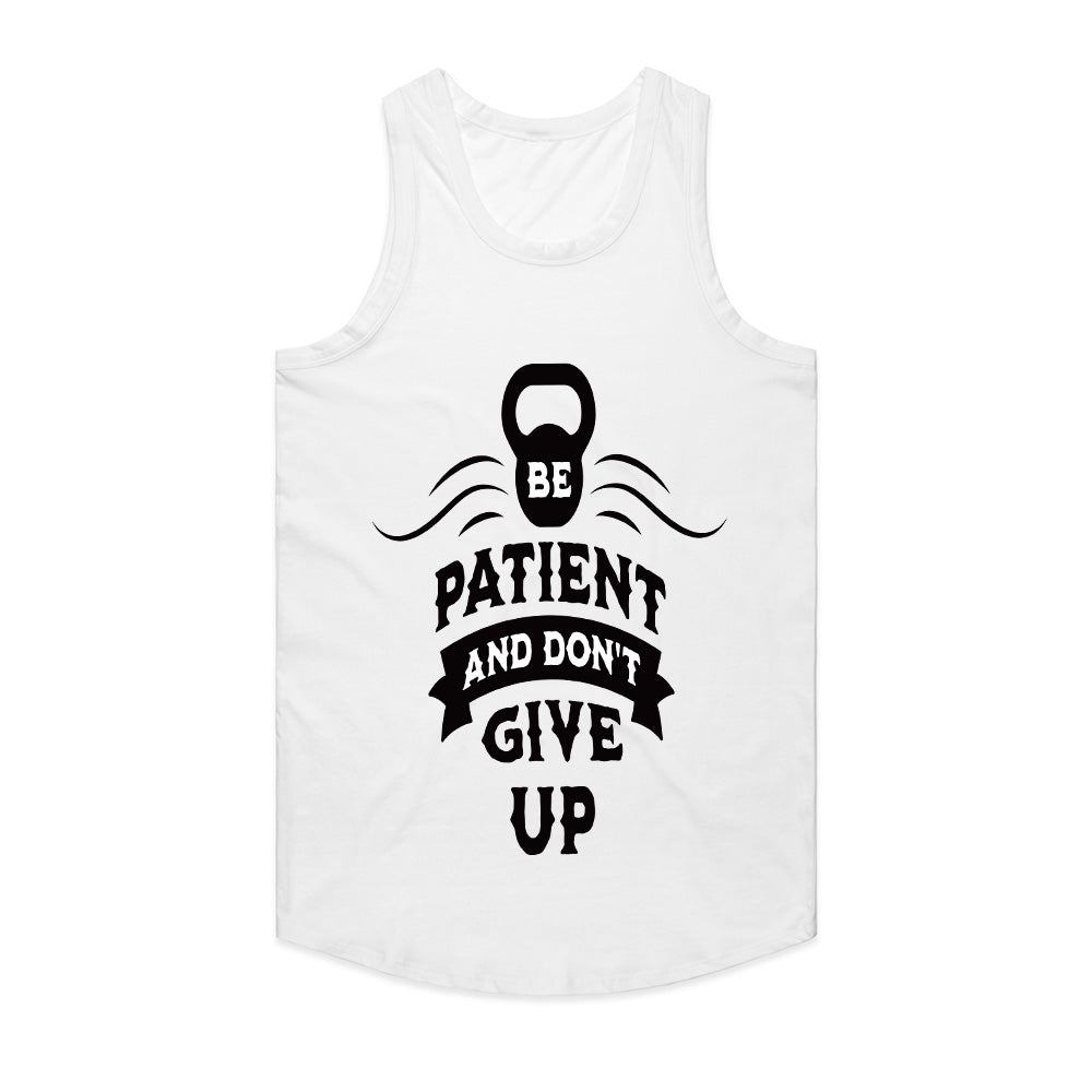 Be Patient and Don’t Give Up – Motivational Gym T-Shirt | Fitness & Mindset Tee