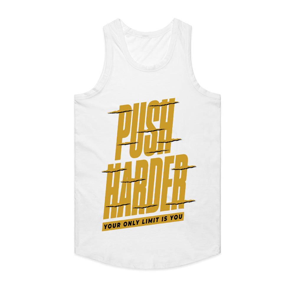 "Push Harder" Motivational Gym T-Shirt – Your Only Limit Is You