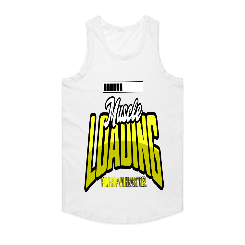 "Muscle Loading" Funny Gym T-Shirt – Power Up with Every Rep