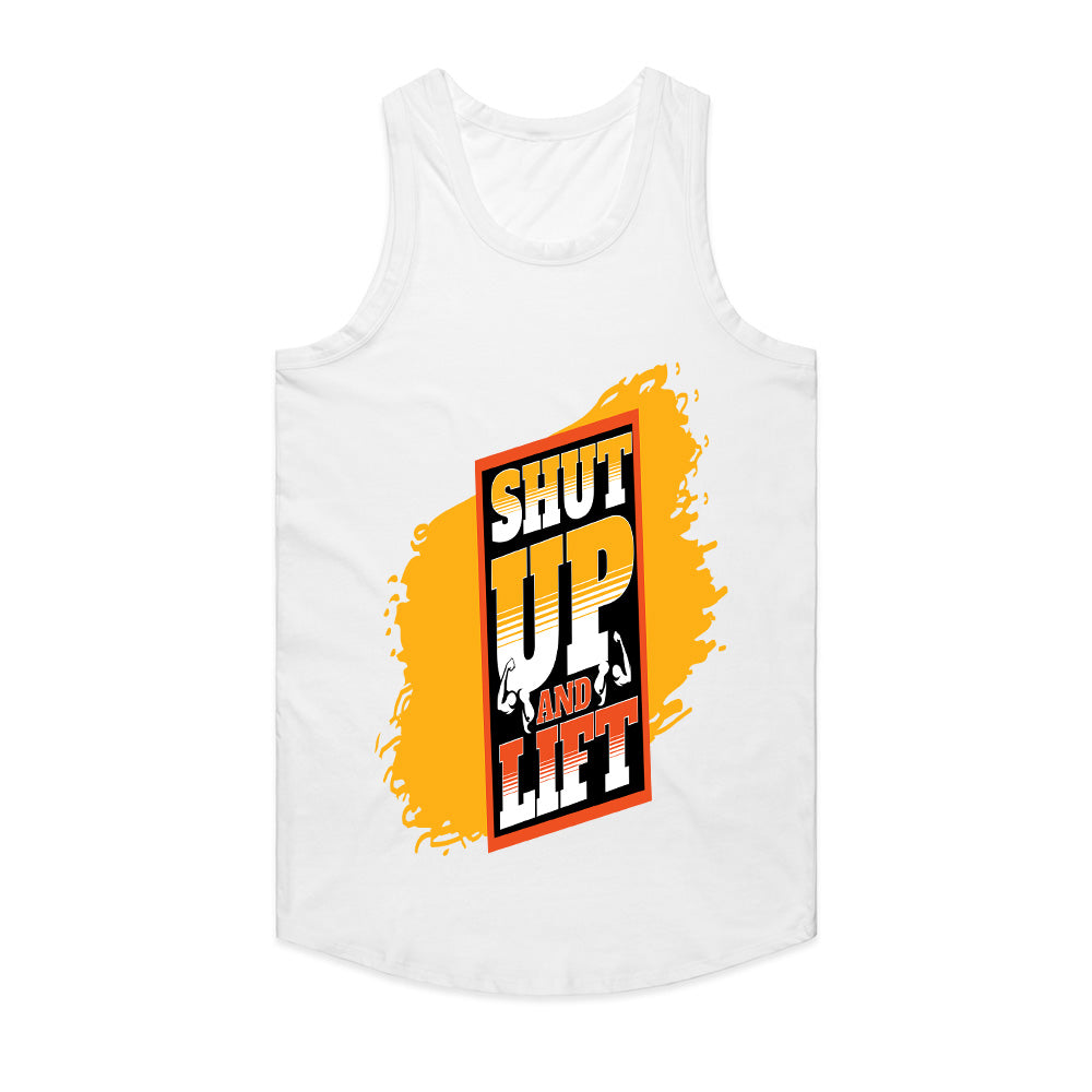 "Shut Up and Lift" Motivational Gym T-Shirt – No Excuses, Just Gains