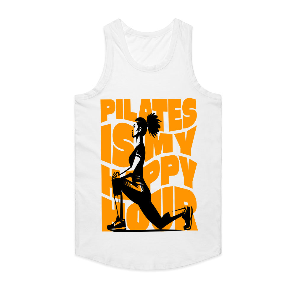 "Pilates Is My Happy Hour" Fun & Motivational Workout T-Shirt