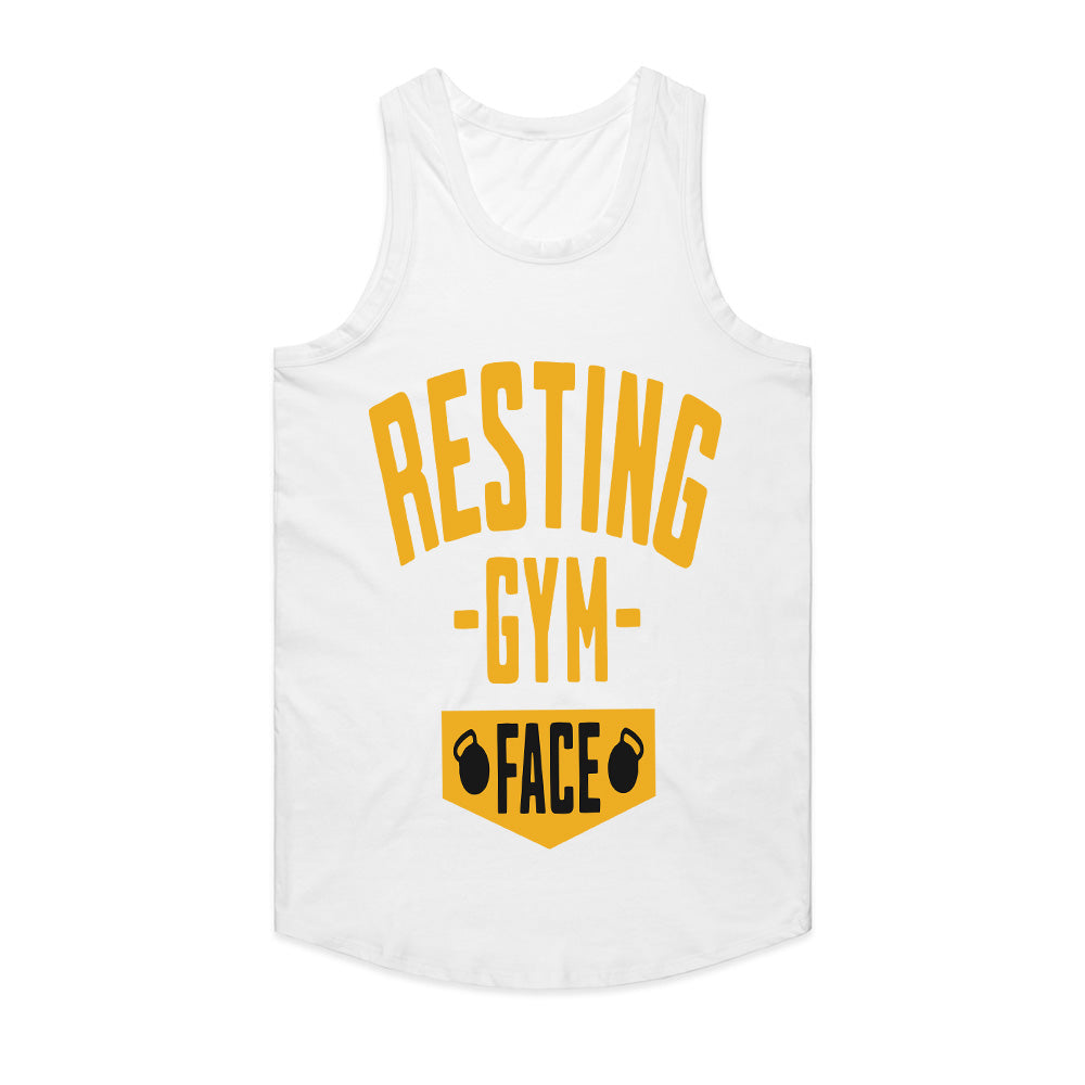 Resting Gym Face T-Shirt – Funny & Motivational Fitness Tee