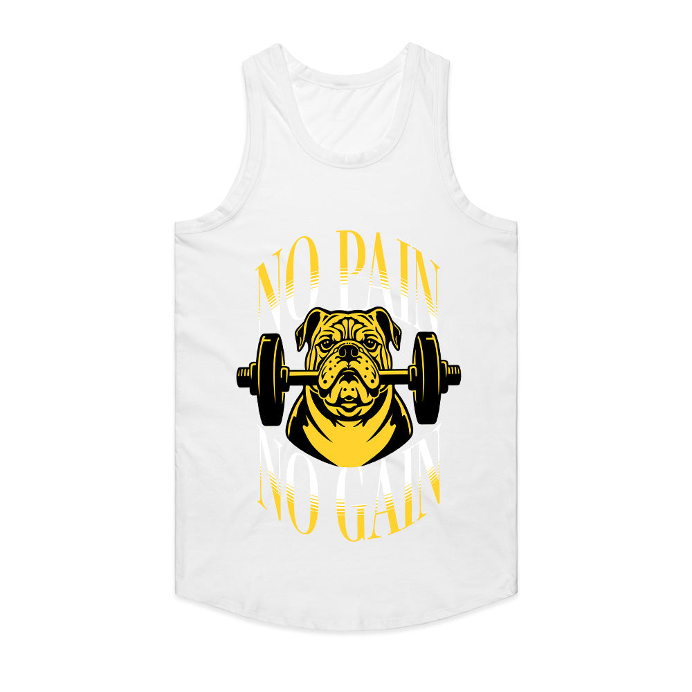 No Pain No Gain Bulldog Gym T-Shirt – Motivational Fitness Apparel