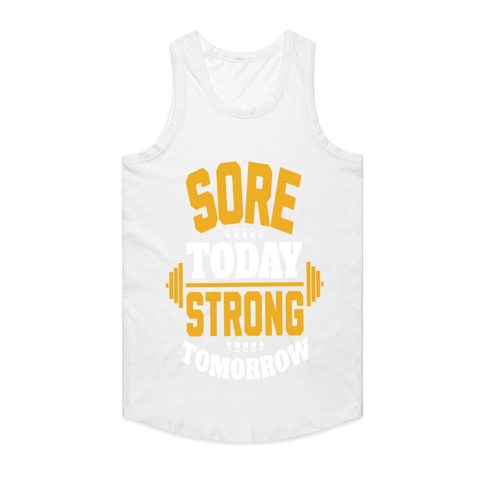 Sore Today, Strong Tomorrow – Motivational Gym Workout T-Shirt