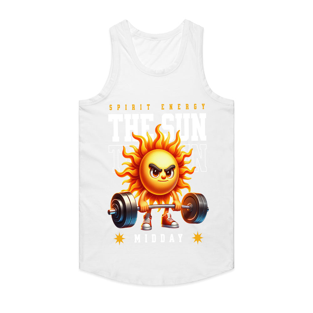 "The Sun Titan – Spirit Energy Gym T-Shirt" – Bold & Fiery Workout Tee