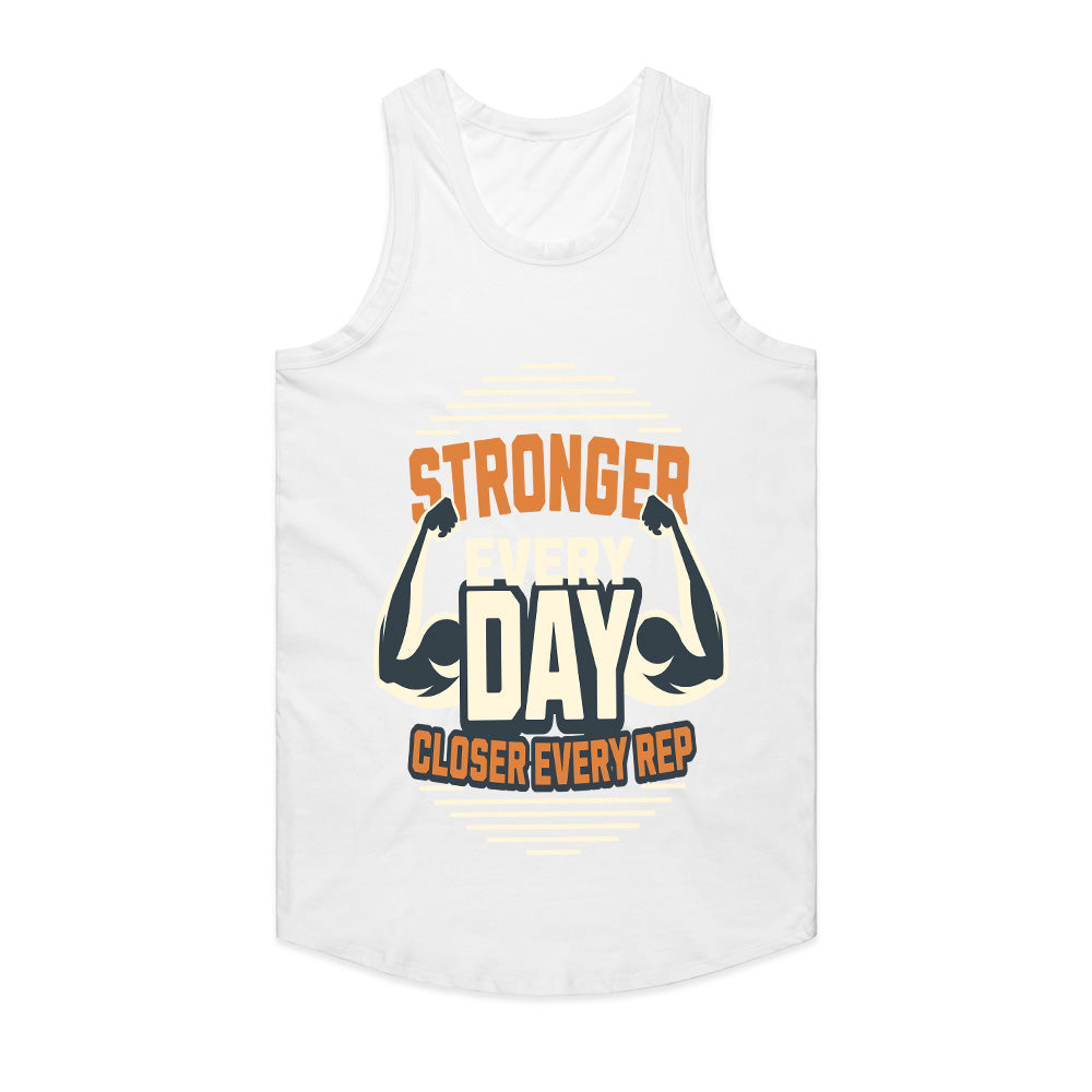 "Stronger Every Day Motivational Gym T-Shirt – Fitness Workout Apparel"