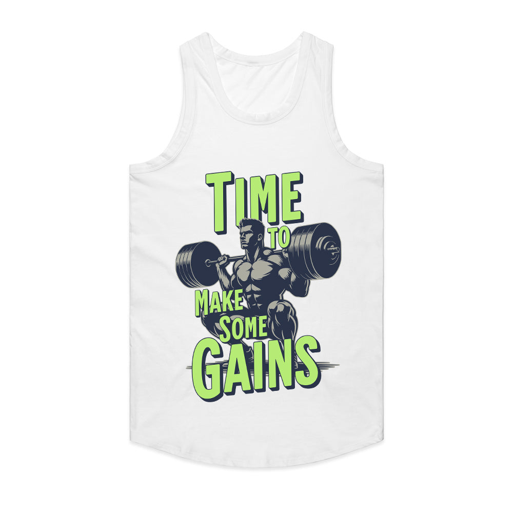 "Time to Make Some Gains" Hardcore Gym T-Shirt – Lift Heavy, Train Hard