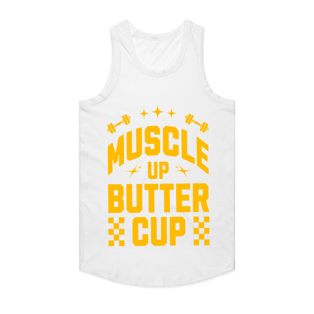 "Muscle Up, Buttercup" Funny Motivational Gym T-Shirt