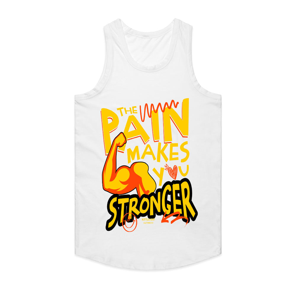 "The Pain Makes You Stronger" Motivational Gym T-Shirt – Embrace the Grind