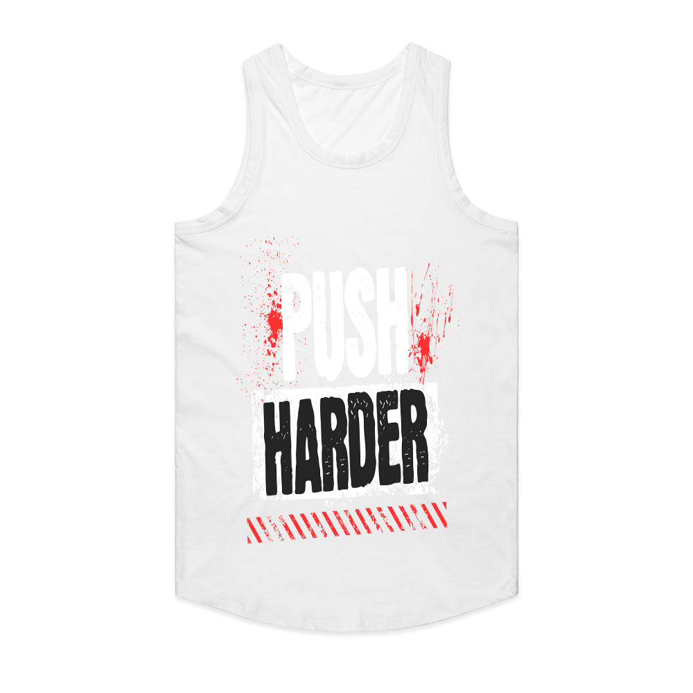 "Push Harder" Motivational Gym T-Shirt – No Limits, No Excuses