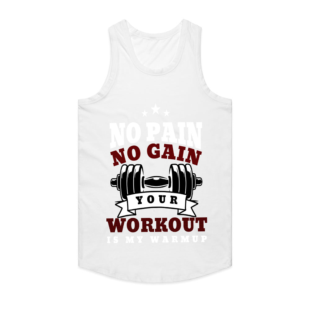 "No Pain, No Gain – Your Workout is My Warmup" Hardcore Gym T-Shirt