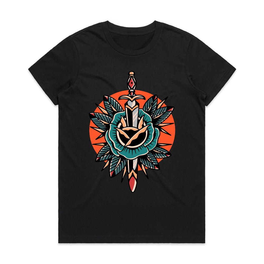 Blade of Bloom: The Sacred Fusion Tee