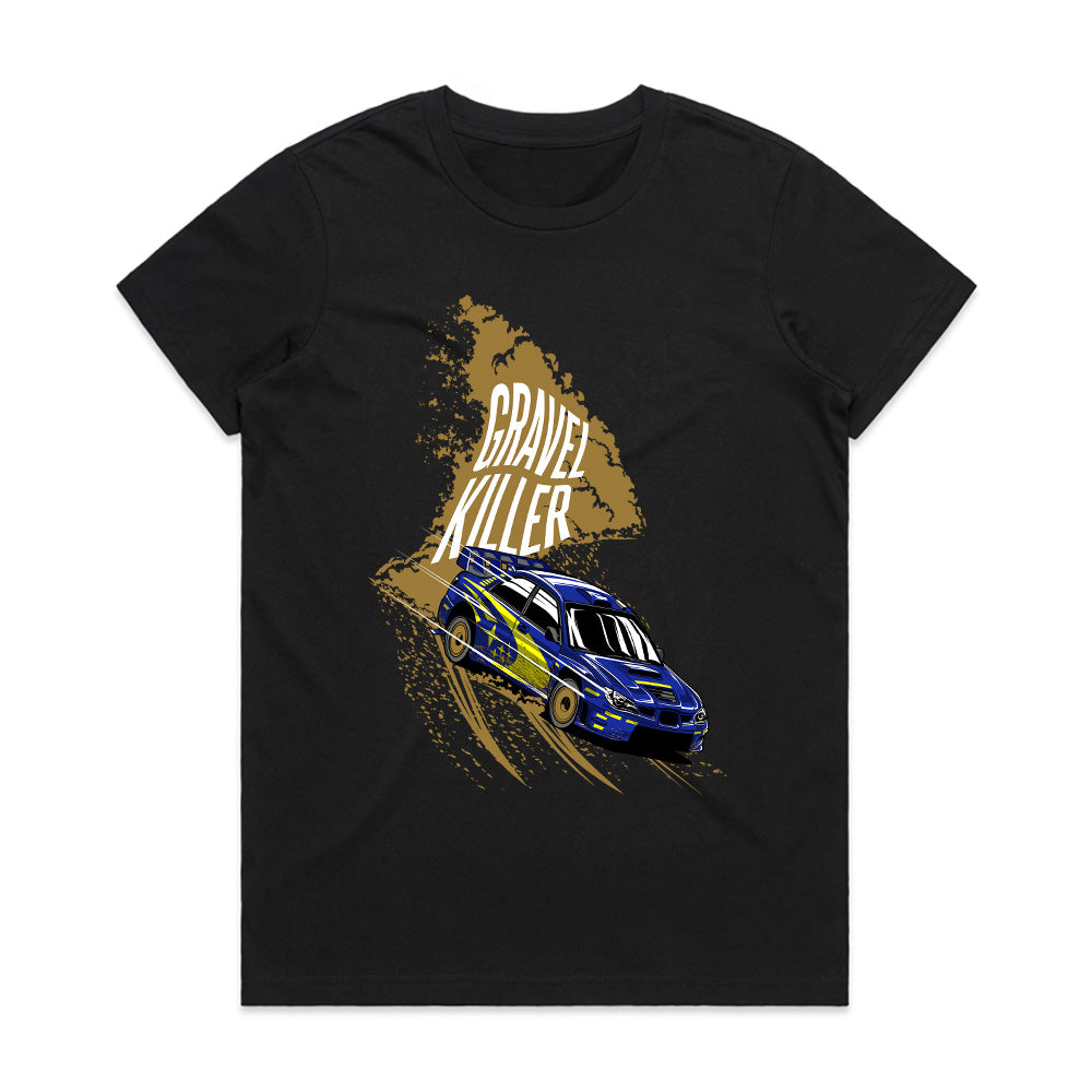 Gravel Killer Rally T-Shirt — Subaru Drift Edition