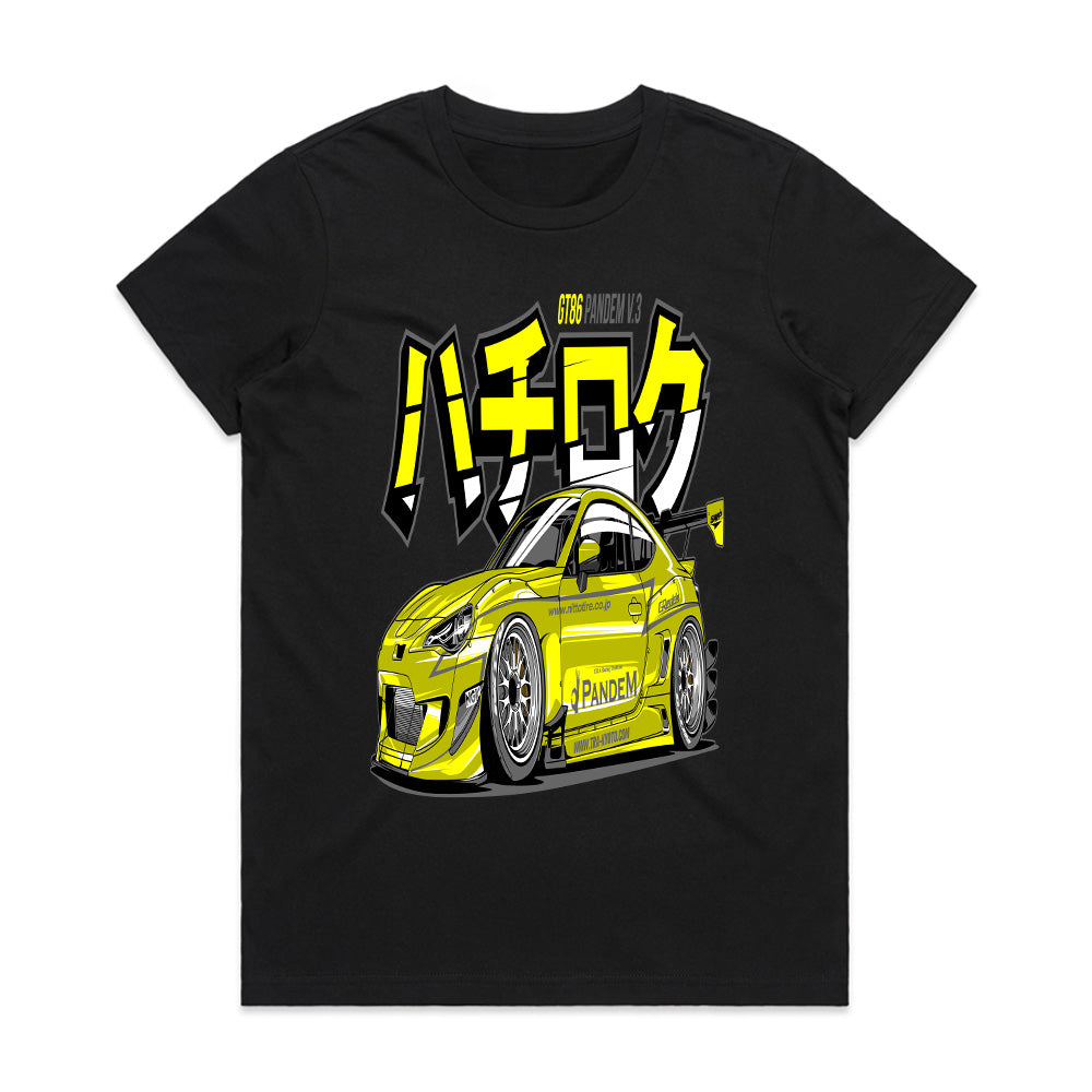 Pandem GT86 Hachiroku — Widebody JDM Drift King T-Shirt