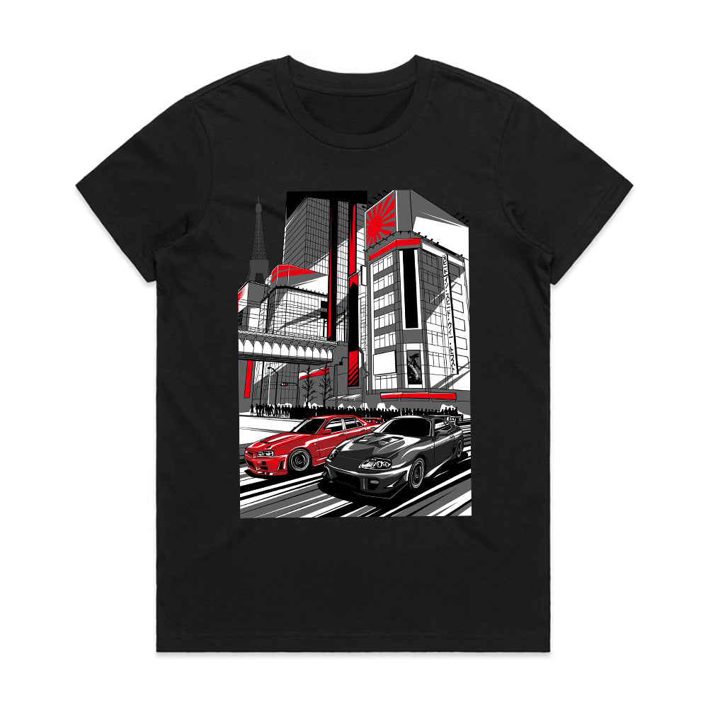 Tokyo Street Legends — JDM Skyline & Supra City Run T-Shirt