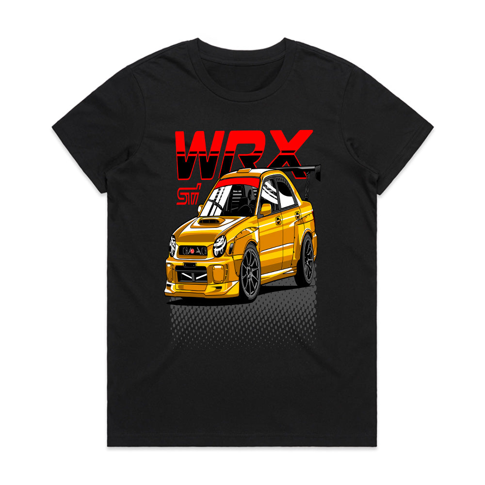 WRX STI Golden Beast – JDM Rally King T-Shirt