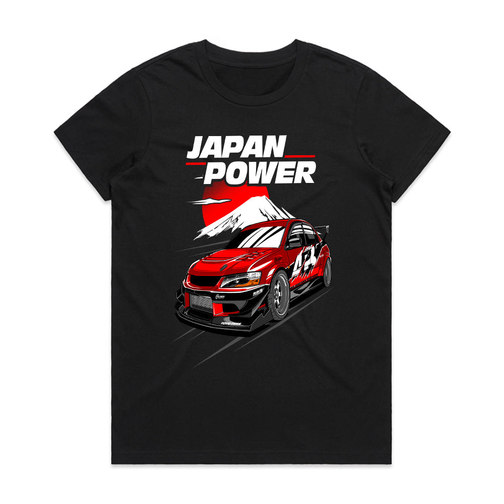 Japan Power Evo – Red Mitsubishi JDM Drift T-Shirt