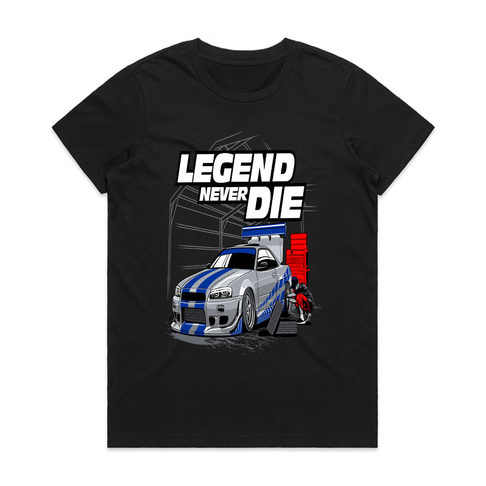 Legend Never Die – Skyline Tribute JDM T-Shirt