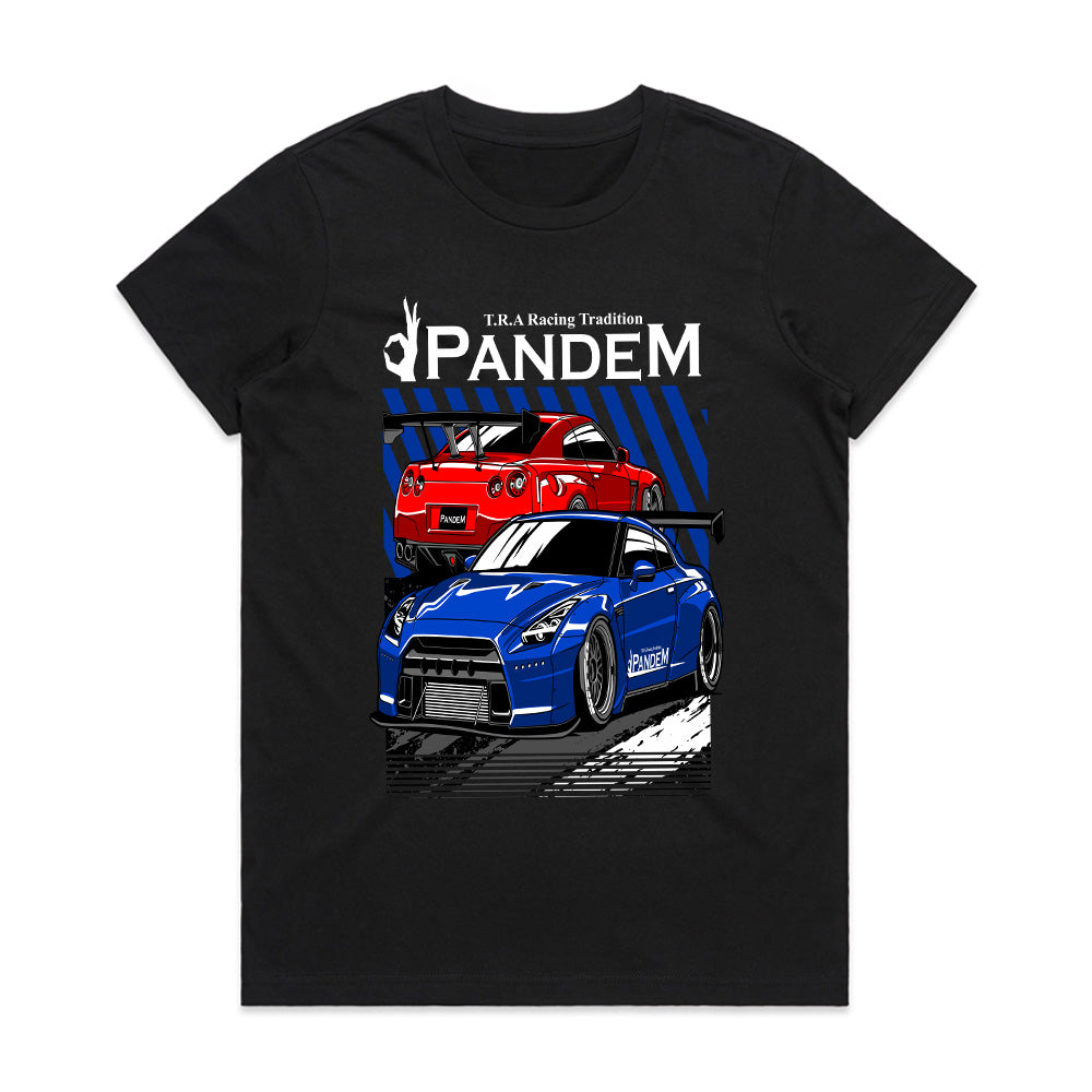 Pandem Widebody GTR Duo – JDM Street Kings Racing T-Shirt