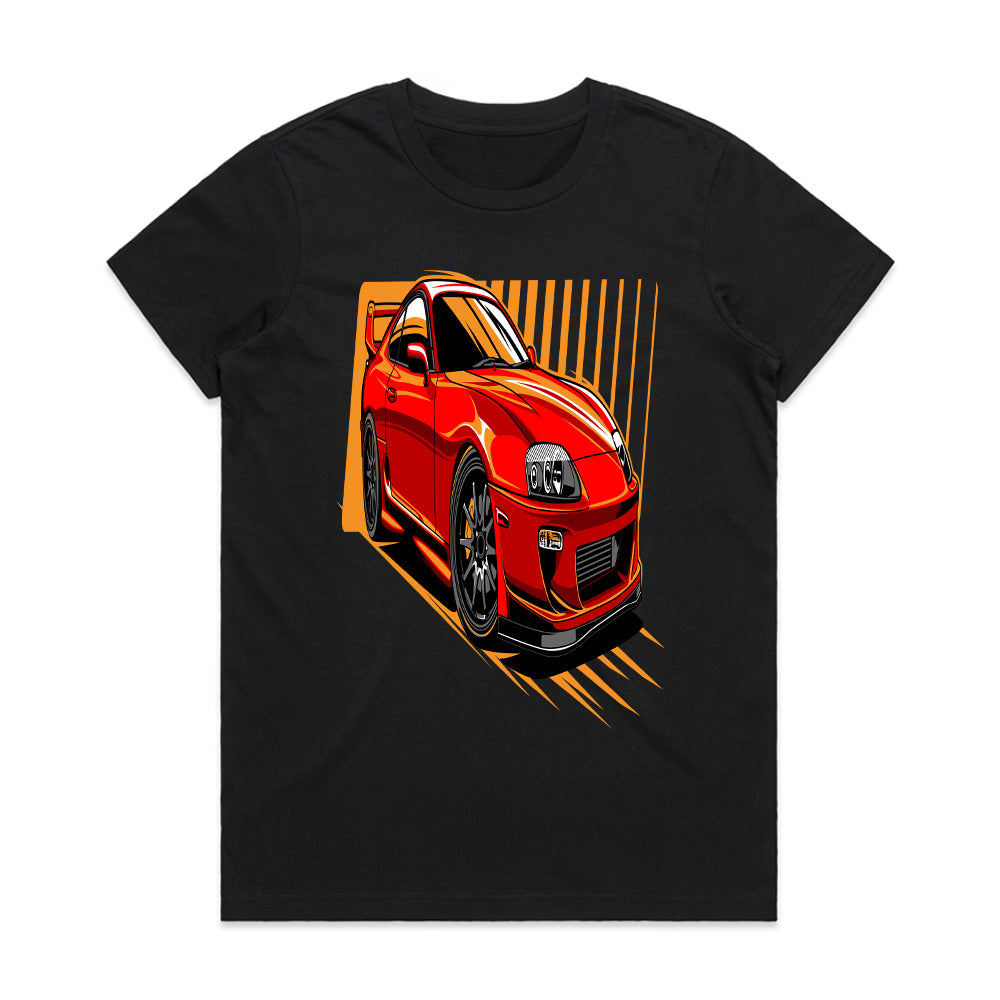 Red Supra Turbo Legend JDM Street Racer T-Shirt