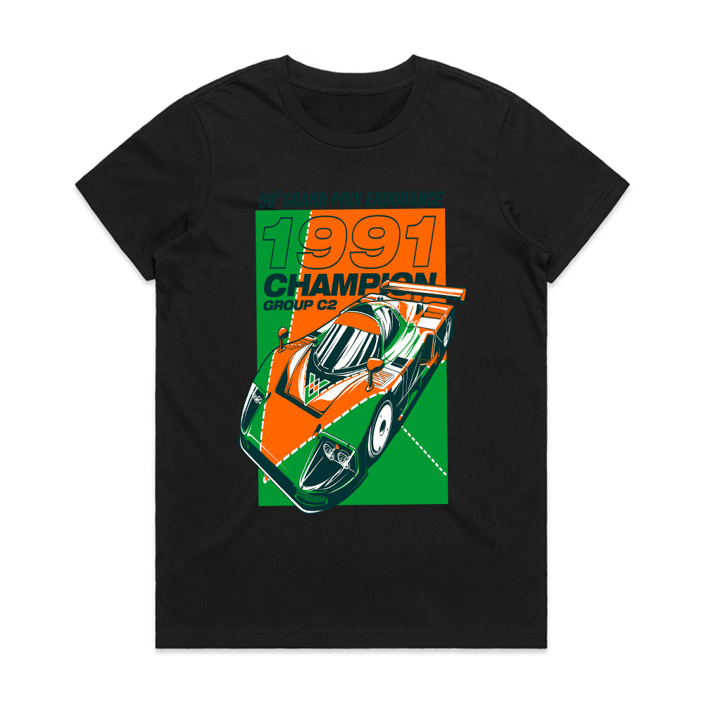 1991 Endurance Champion Le Mans Retro Racing T-Shirt