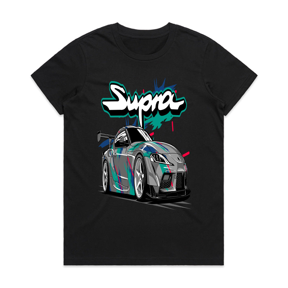 Toyota Supra A90 Neon Drift T-Shirt – JDM Legend Street Style Tee