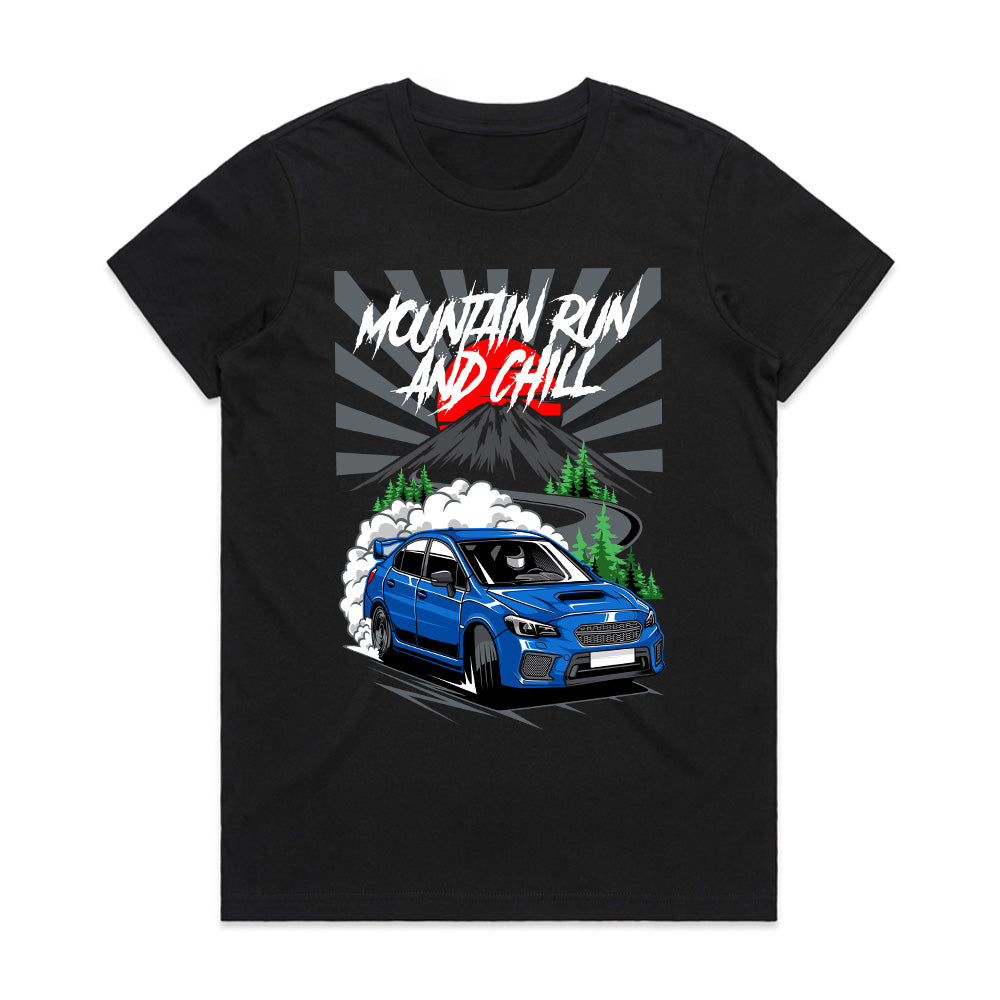 Mountain Run and Chill T-Shirt – Subaru WRX JDM Touge Drift Tee