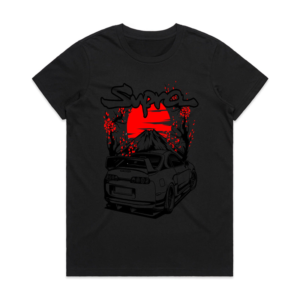 Supra Mt. Fuji Sunset T-Shirt – JDM Turbo Legend Tee