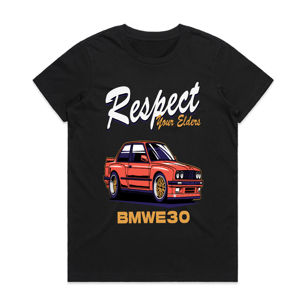 BMW E30 Respect Your Elders T-Shirt