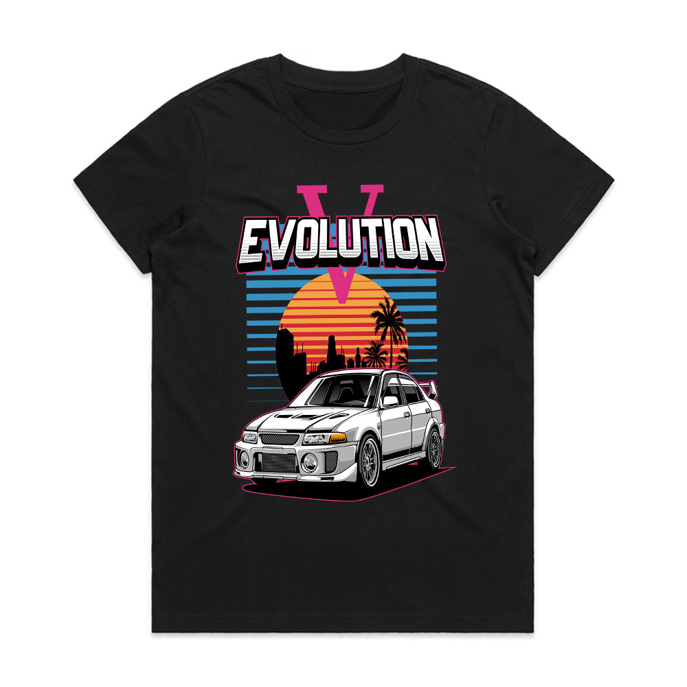 Evolution V JDM Retro Sunset T-Shirt