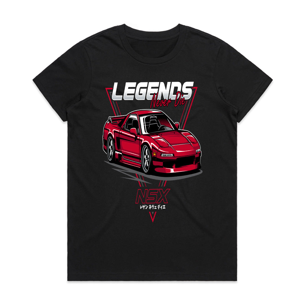 NSX Legends Never Die T-Shirt – Timeless JDM Performance Icon