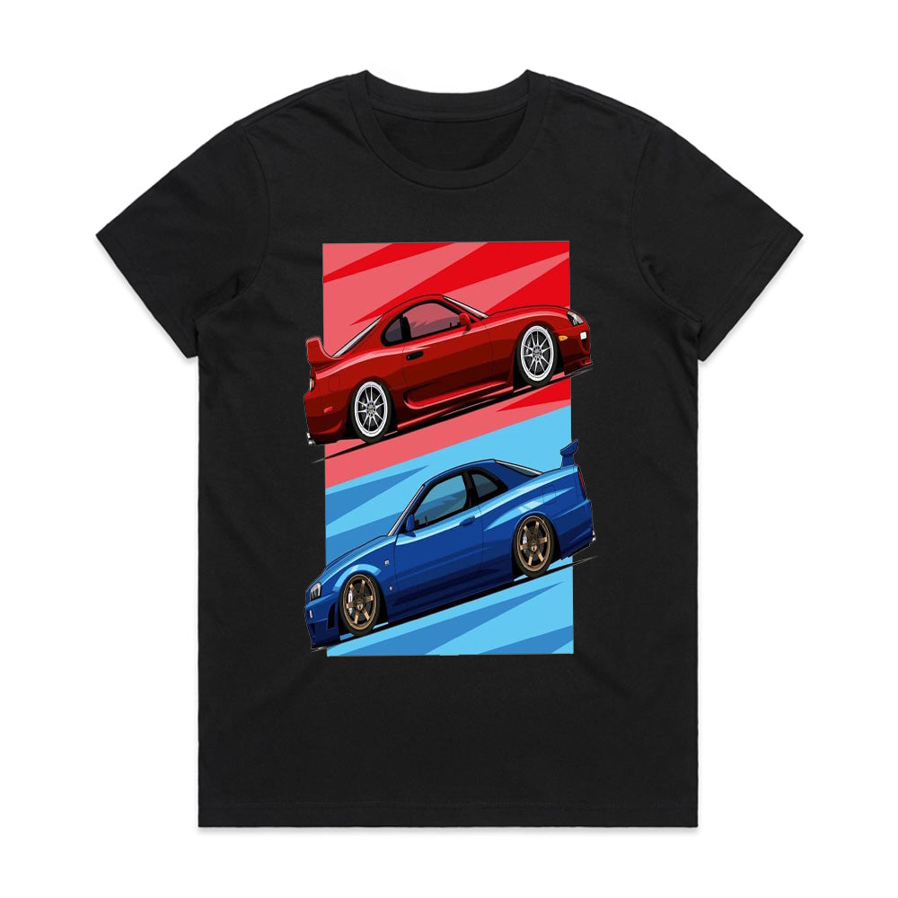 JDM Legends Supra & Skyline | Street Racer Iconic Car T-Shirt