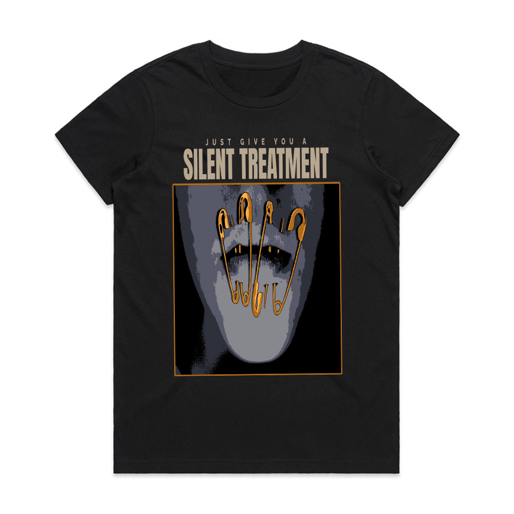 Silent Treatment: Locked Lips Statement Tee