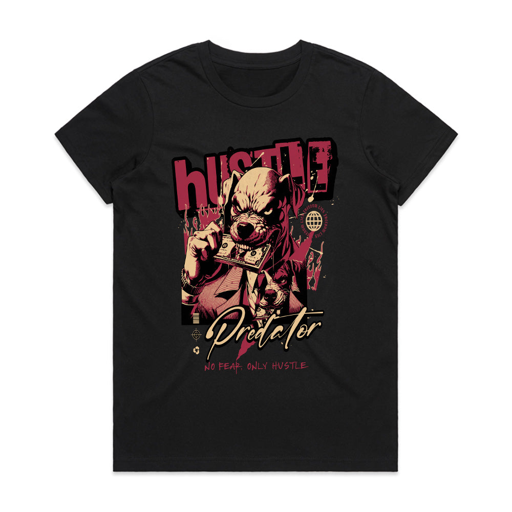 Hustle Predator: No Fear, Only Grind Tee