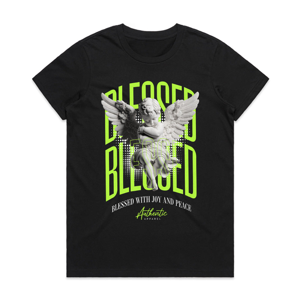 Neon Serenity: Blessed Angel Tee