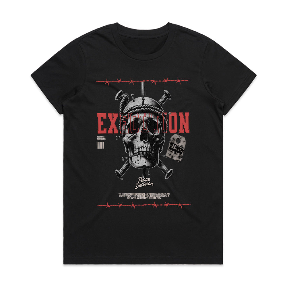 Deadly Verdict: Execution Skull Streetwear Tee