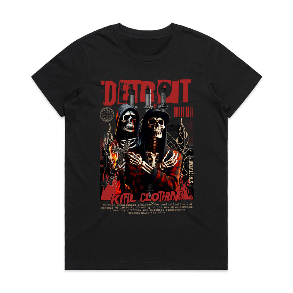 Detroit Rebirth Skeletons Tee