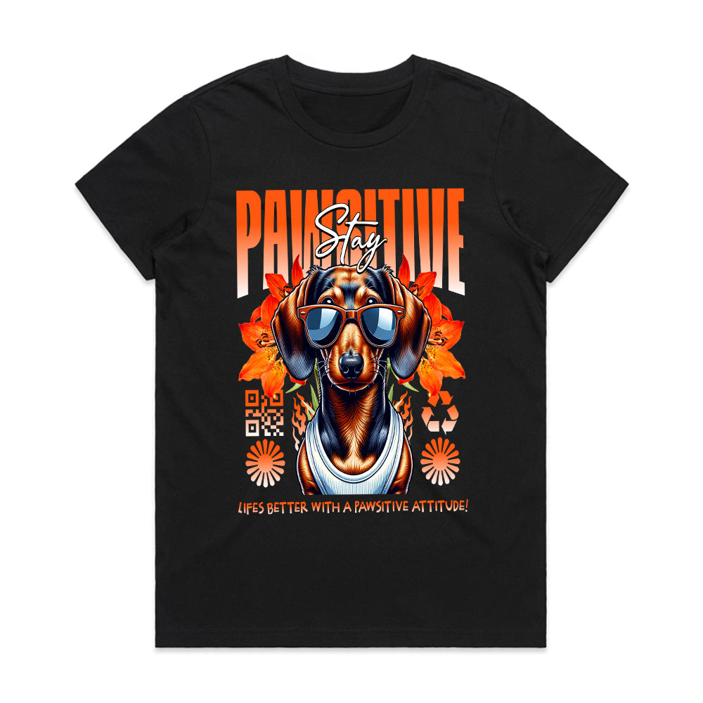 Stay Pawsitive: Cool Pup Attitude Tee
