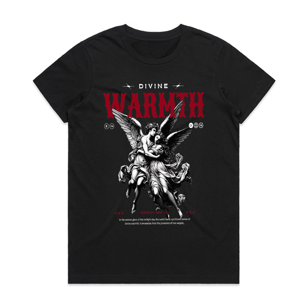Divine Warmth: Angelic Embrace Graphic Tee