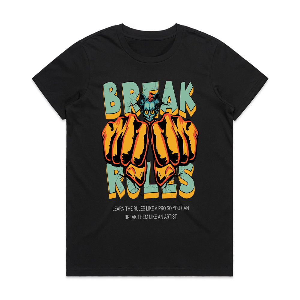 Rulebreaker’s Creed: Break the Rules Rebel Tee