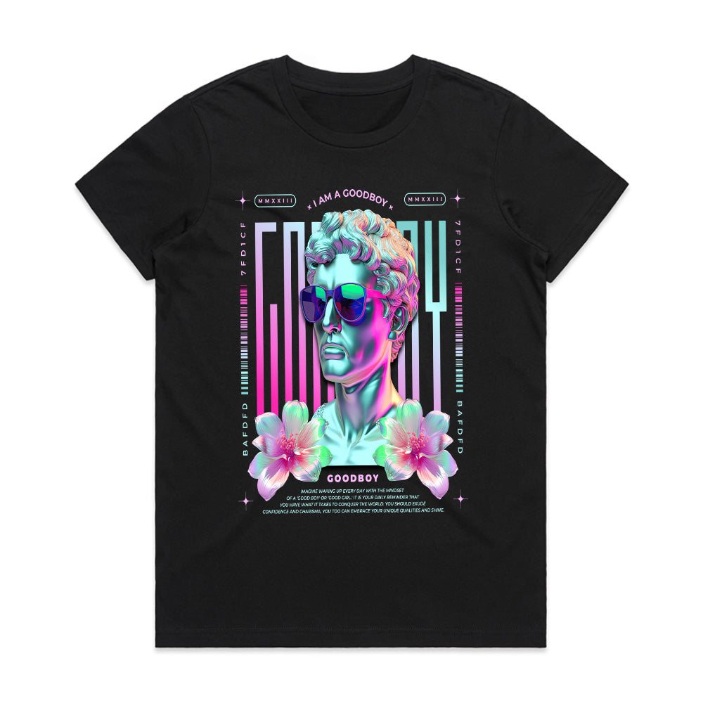 Vaporwave Virtuoso: Neon Goodboy Tee