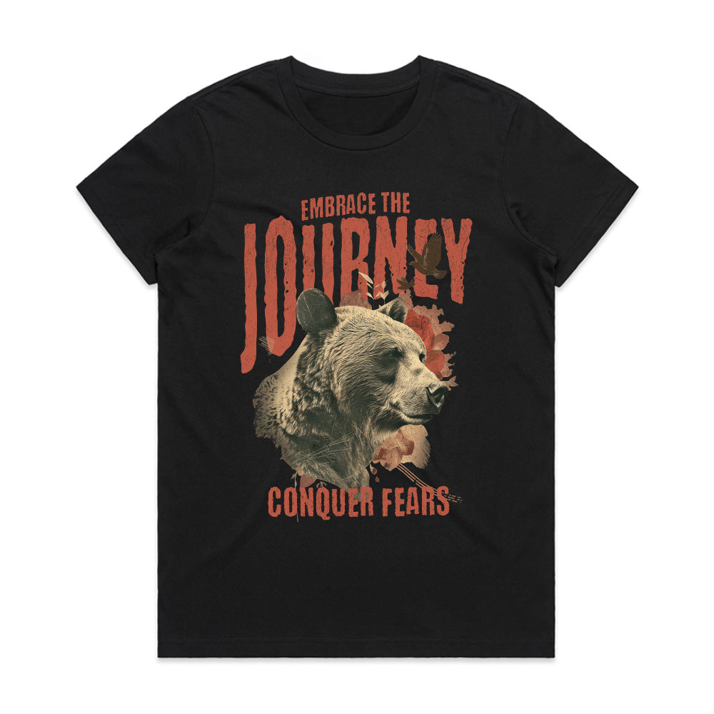 Fearless Trail: Embrace the Journey Bear Tee