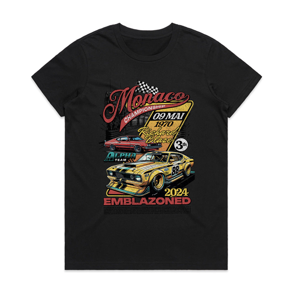 Retro Racer: Monaco Championship Legends Tee