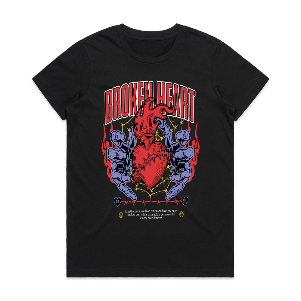 Infernal Love: Broken Heart Flame Tee