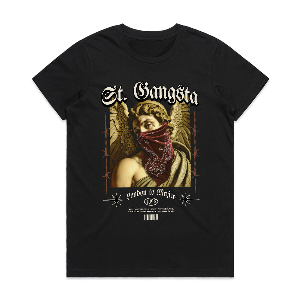 Saints & Sinners: St. Gangsta Urban Angel Tee