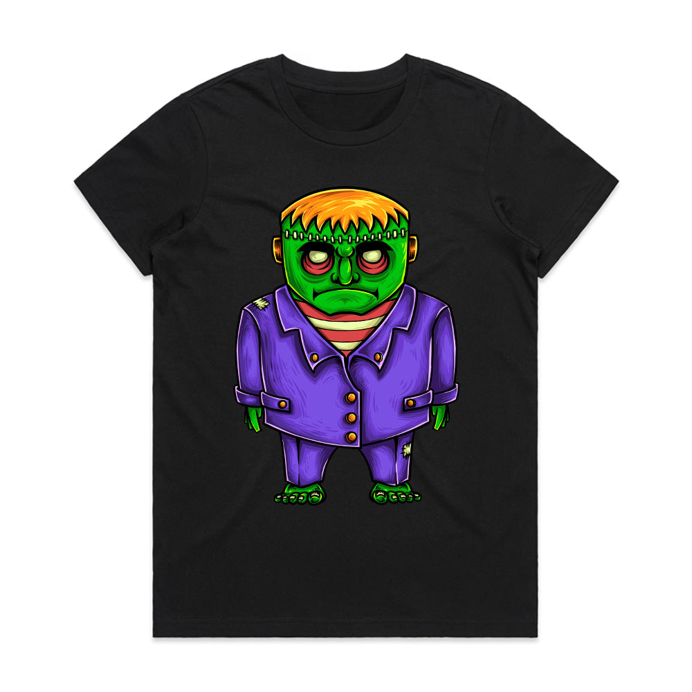 Lil Monster Mood: Cartoon Frankenstein Tee